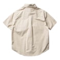 thumbnail image 4 of XDZJLR Chemises pour Hommes Style Vintage Workwear Manches Courtes Amples, 4 of 7