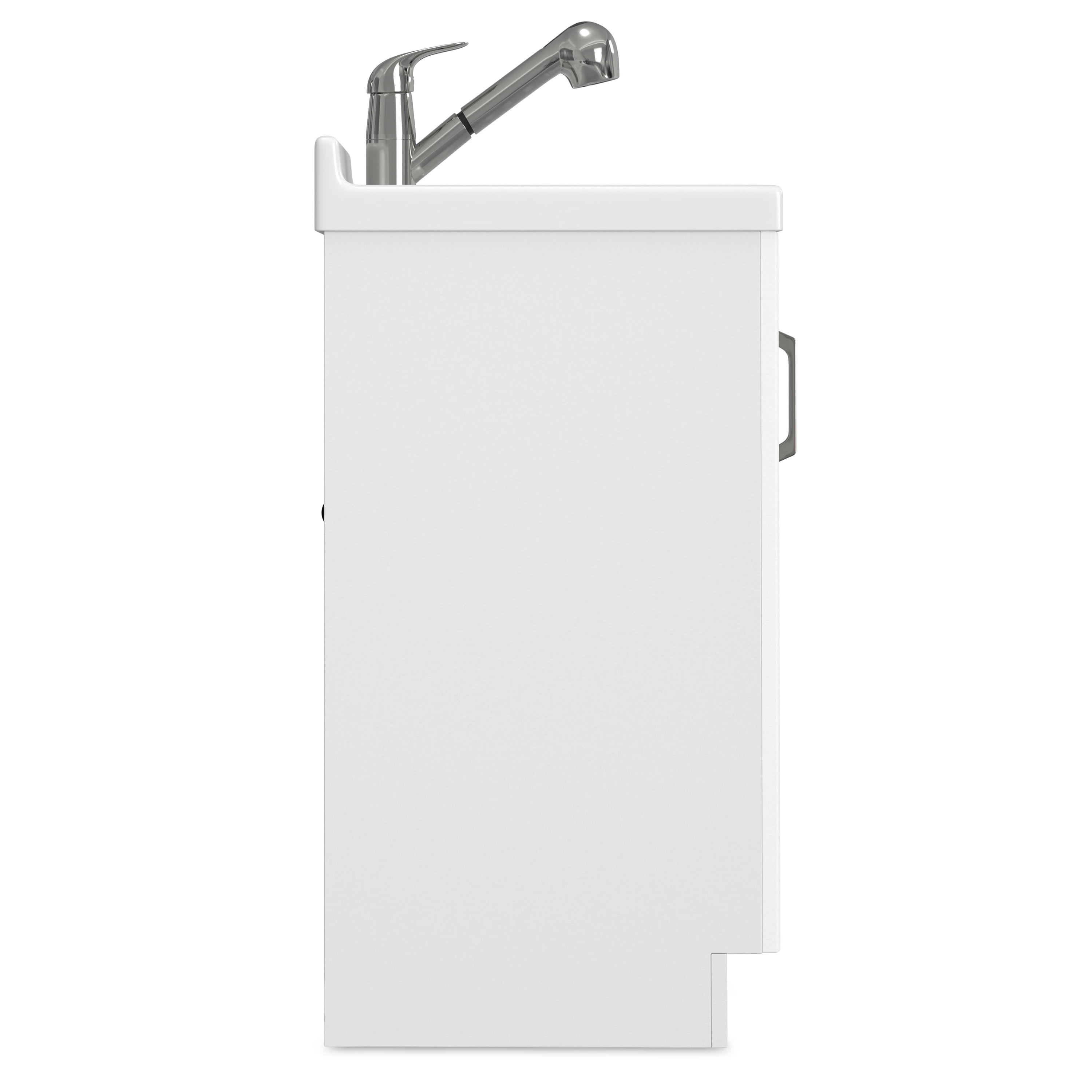 Simpli Home Kyle All-In-One 28-inch Laundry Utility Sink and Cabinet and ABS Sink
