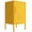 Mustard, variant on Single Door Lockable Metal End Table & Children's Bedside Table, 2-Tier Storage Cabinet with Adjustable Shelf, Easy Assembly Side Table for Living Room Bedroom Home Office Yellow