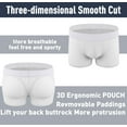 thumbnail image 5 of Lalamelon Mens Butt Padded Underwear Mens Mesh Shapewear Boxer Briefs with Butt Enhancing Pads, 5 of 5