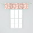 thumbnail image 2 of Ambesonne Floral Window Valance, Vintage Inspired Romantic Pattern with Repetitive Flowers, Curtain Valance for Kitchen Bedroom Decor with Rod Pocket, 54" X 12", Pastel Pink Pale Salmon, 2 of 3