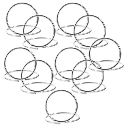 MIPCASE 10Pcs Metal Wedding Place Card Holders Silver Clip Stand for Table