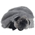 thumbnail image 2 of VEcRY Gorro de Lana 100 para Mujer Gorro de Fieltro Vestido de Boina Gorros de Invierno (Angora-Gris), 2 of 3