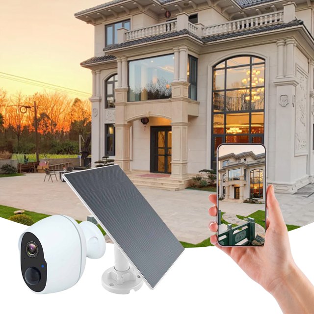 XWSHYW Cámara Cámara de Vigilancia Enchufable, Control Remoto para Teléfono Móvil, Visión Nocturna, Batería, para El Hogar, Exterior, Electrodoméstico Inteligente, 1080P Hd