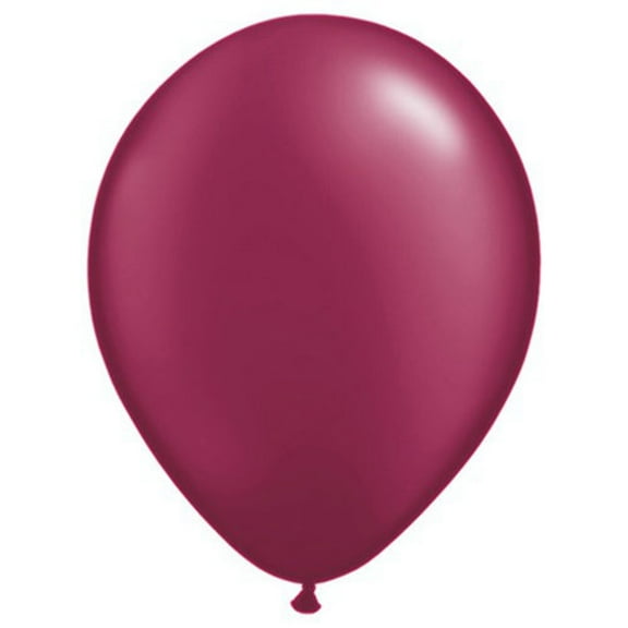 5 inch Pearl Burgundy Qualatex Latex Balloons (100 Pack) - Party Supplies Decorations