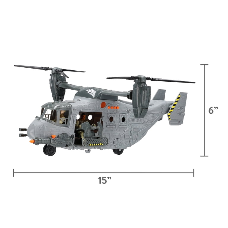 Adventure Force Giant Military Helicopter Play Set, 37 Pieces photo 7