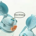 thumbnail image 3 of Botella de Agua de Gran Capacidad de 1000 Ml con Pajita, para Estudiantes, para Exteriores, Sellada, A Prueba de Fugas, Vaso de Plástico con Tapa, para Niños, C, 3 of 5