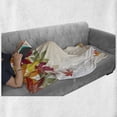 thumbnail image 6 of Fall Soft Flannel Fleece Blanket, Silhouettes of Maple Tree Leaves in Pastel Colors Classical Shady Nature Graphic Image, Cozy Plush for Indoor and Outdoor Use, 70" x 90", Multicolor, by Ambesonne, 6 of 6