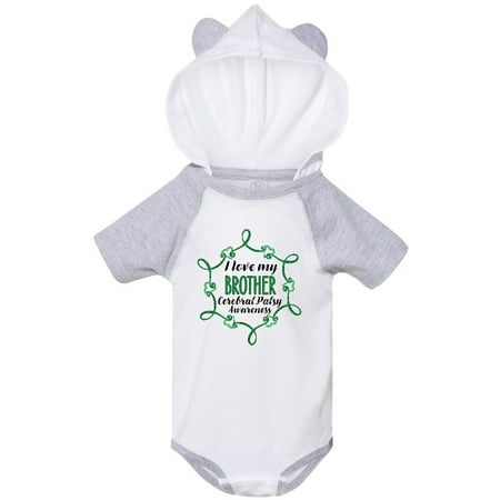 

Inktastic I Love My Brother Cerebral Palsy Awareness Gift Baby Boy or Baby Girl Bodysuit