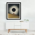 thumbnail image 3 of Solar Eclipse - Texas City Texas Collage Surrealism Desert Space Night Sky Minimalist Vintage Black Framed Wall Art Print 8 x 10 inches, 3 of 4