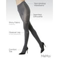 thumbnail image 3 of MeMoi Shiny Cotton Blend Seamless Sweater Tights - Womens - Female (Medium/Large, Gray), 3 of 12