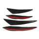 thumbnail image 2 of Alerón del parachoques delantero del coche, 4 piezas Parachoques delantero del coche Canard Aleta del parachoques delantero del coche Calidad Premium, 2 of 10