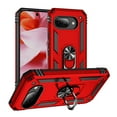 thumbnail image 1 of [PST] Google Pixel 9A Ring Case, Anti-Drop Hybrid Magnetic Hard Kickstand Case Cover with Ring Stand, 1 of 5