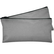 DALIX Bank Bags Money Pouch Checks Cash Utility Keys in Gray (2 Pack Quantity)