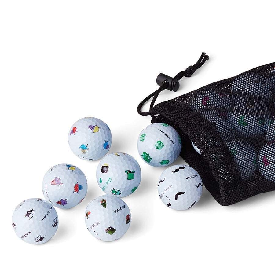 TaylorMade TP5 Pix Mix Practice Golf Balls [24-Ball] White