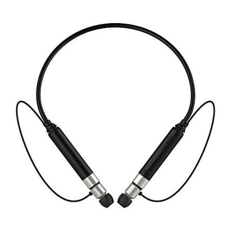 WWTL Bluetooth 4.1 Headphones Wireless HD Stereo Neckband Headset Retractable Earbuds w/Call Vibrate Alert, Built-in Mic,