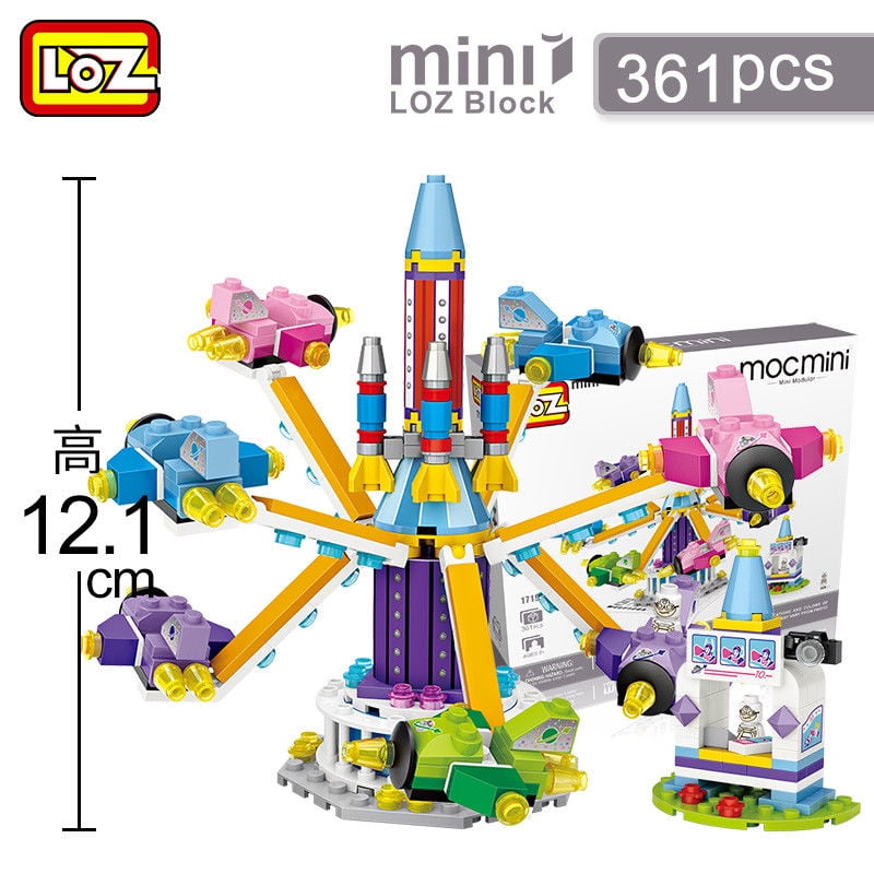 LOZ Amusement Park Series Gyrocopter Kids Puzzle Mini Block Brick Toy w/Box