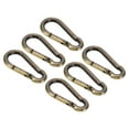 thumbnail image 1 of Unique Bargains 6mm Spring Snap Hook Clips Chain Quick Links Connector Ring Lock 132 Lbs Bronze 6 Pack, 1 of 6