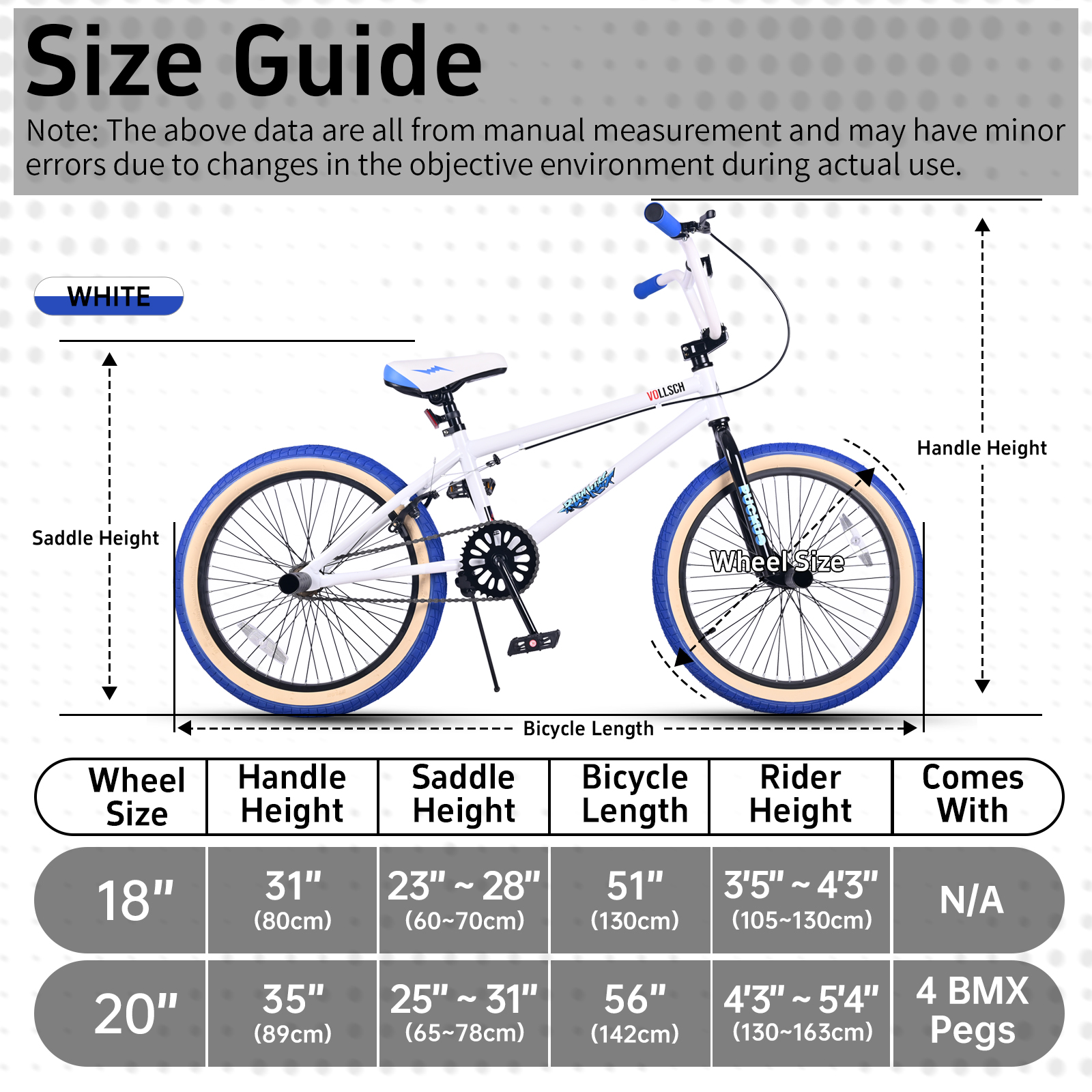 Vollsch Freestyle BMX Bike 20 Inch Kids Bicycle photo 8