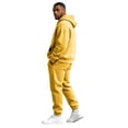 thumbnail image 5 of 2026 Men's Hoodie Sweatshirt Jogger Pants 2 Piece Set Winter Casual Fleece Hoodies and Sweatpants Outfits Jogging Suits Sets Yellow 2XL, 5 of 6