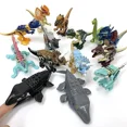 thumbnail image 2 of ¡¡Gran venta!! Dinosaurio Jurásico mundo marino animales Mosasaurus Indominus Rex modelo bloques de construcción iluminar ladrillos juguetes para niños, 2 of 5