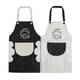 thumbnail image 1 of Agirlvct Paquete De 2 Delantales De Cocina Con Toallita De Mano Resistente A Las Gotas De Agua Con Bolsillos Delantales De Babero Para Lavar Platos De Cocina Regalo Del Día De Cumpleaños Para Mujeres, 1 of 5
