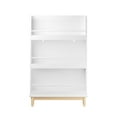 thumbnail image 6 of Noble House Wall-Mounted Kids Bookshelf with 3 Front-Facing Display Shelves, Book Rack with Natural Wood Base, White, 6 of 11