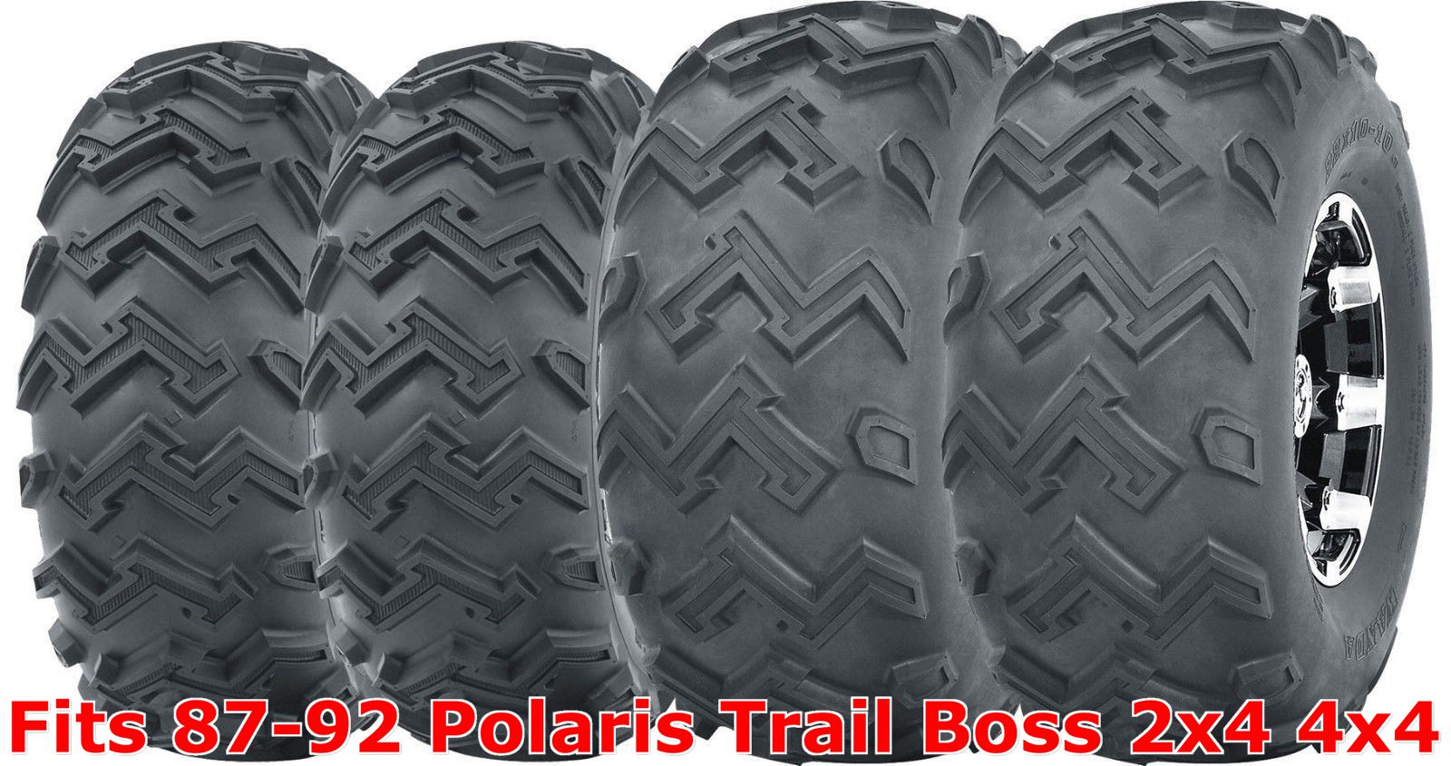 Set 4 ATV tires 22x810 Front & 24x1110 Rear 8792 Polaris Trail Boss