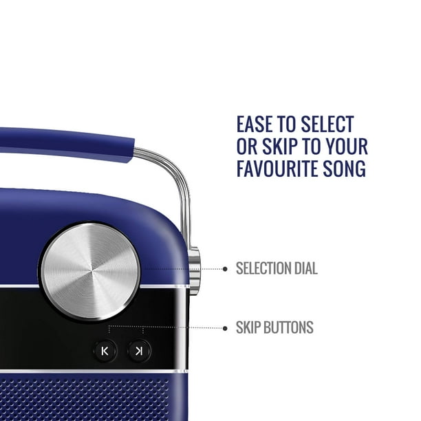 Saregama Carvaan Premium with App Portable Digital Music Player (Royal  Blue) 5000 Hindi Songs - Walmart.com