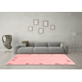 thumbnail image 3 of Ahgly Company Indoor Square Solid Red Modern Area Rugs, 6' Square, 3 of 4