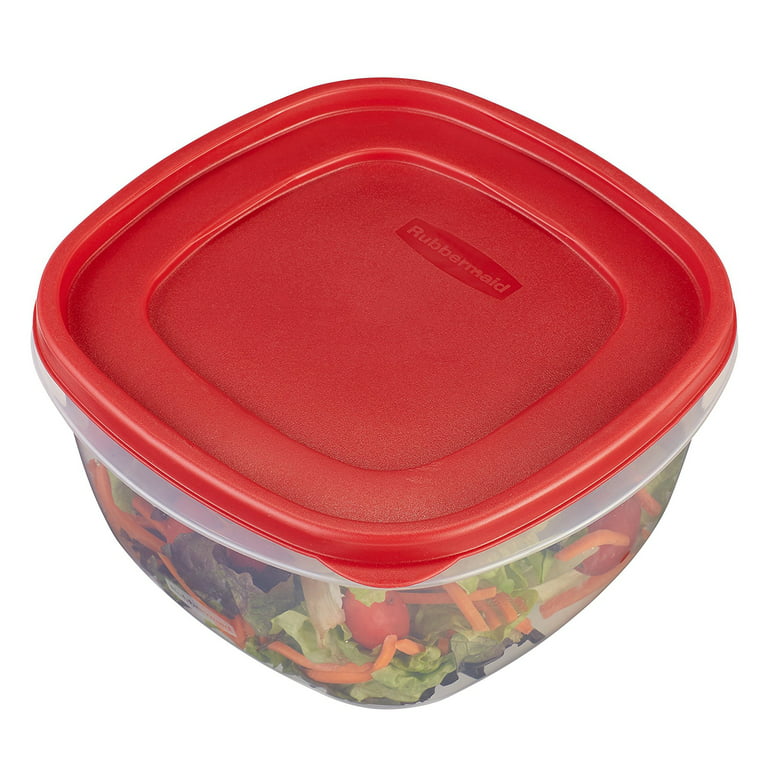 Rubbermaid EasyFindLid, 14 Cup, Square Plastic Food Storage Container