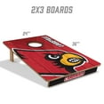 thumbnail image 4 of YouTheFan NCAA Louisville Cardinals 2' x 3' Cornhole Game, 4 of 6