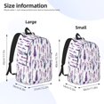 thumbnail image 4 of Balery Lavender Flowers Vintage Canvas Backpack for Men and Women - Large Capacity, Durable Travel Laptop Bag for School, Work, Hiking, and Outdoor Activities, 4 of 7
