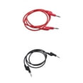 thumbnail image 1 of 2 Pedazos Multímetro Cable de Prueba Flexible 1m, Enchufe de Plátano Apilable de 4mm, 1 of 9