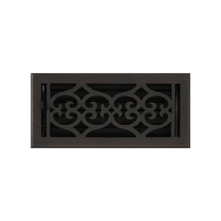 

Signature Hardware 919319-4-10 Old Victorian Brass Floor Register - Bronze