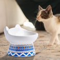 thumbnail image 6 of Cat Dog Bowl Feeding Watering Dish Pet Feeder Bowl Elevated Bowl Neck Protective Blue, 6 of 8