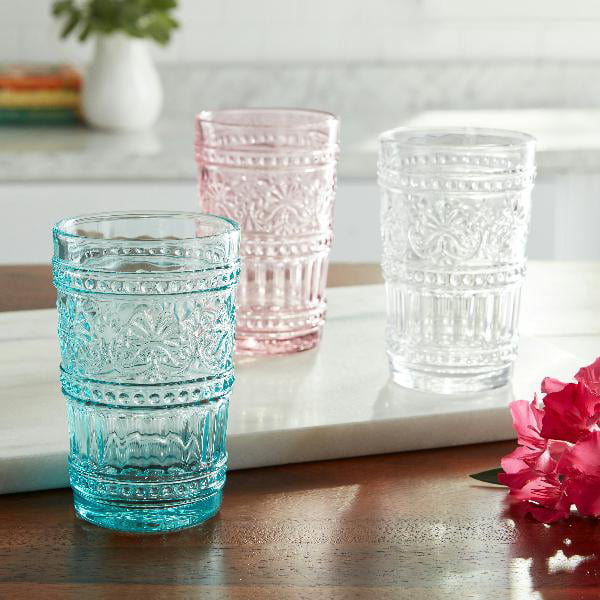 The Pioneer Woman Cassie 4-Piece Highball Glass Set, Clear