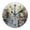 E3, variant on Stylish Pastel Red Paris Tower Oil Painting Wall Clock for Living Room Modern France City Landscape Art Wall Watch Home Decor 35(10 Inch)