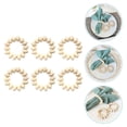 thumbnail image 2 of Miangastore Wood Napkin Rings Rustic Style 6pcs, 2 of 8