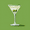 Green Martini Glass, variant on Yayeee 2 Pack Qtip Holder Bathroom Cotton Swab Canister with Lid Clear Dispenser Set, Green Martini Glass