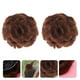 thumbnail image 2 of 2 unids flores peluca pelo garras pelo chignon pony colha cola de caballo extensión de cabello (rojo), 2 of 7