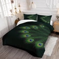 thumbnail image 2 of Peacock King Funda Nórdica Funda nórdica de plumas de pavo real para niños Niños Niñas Adolescentes, 2 of 5