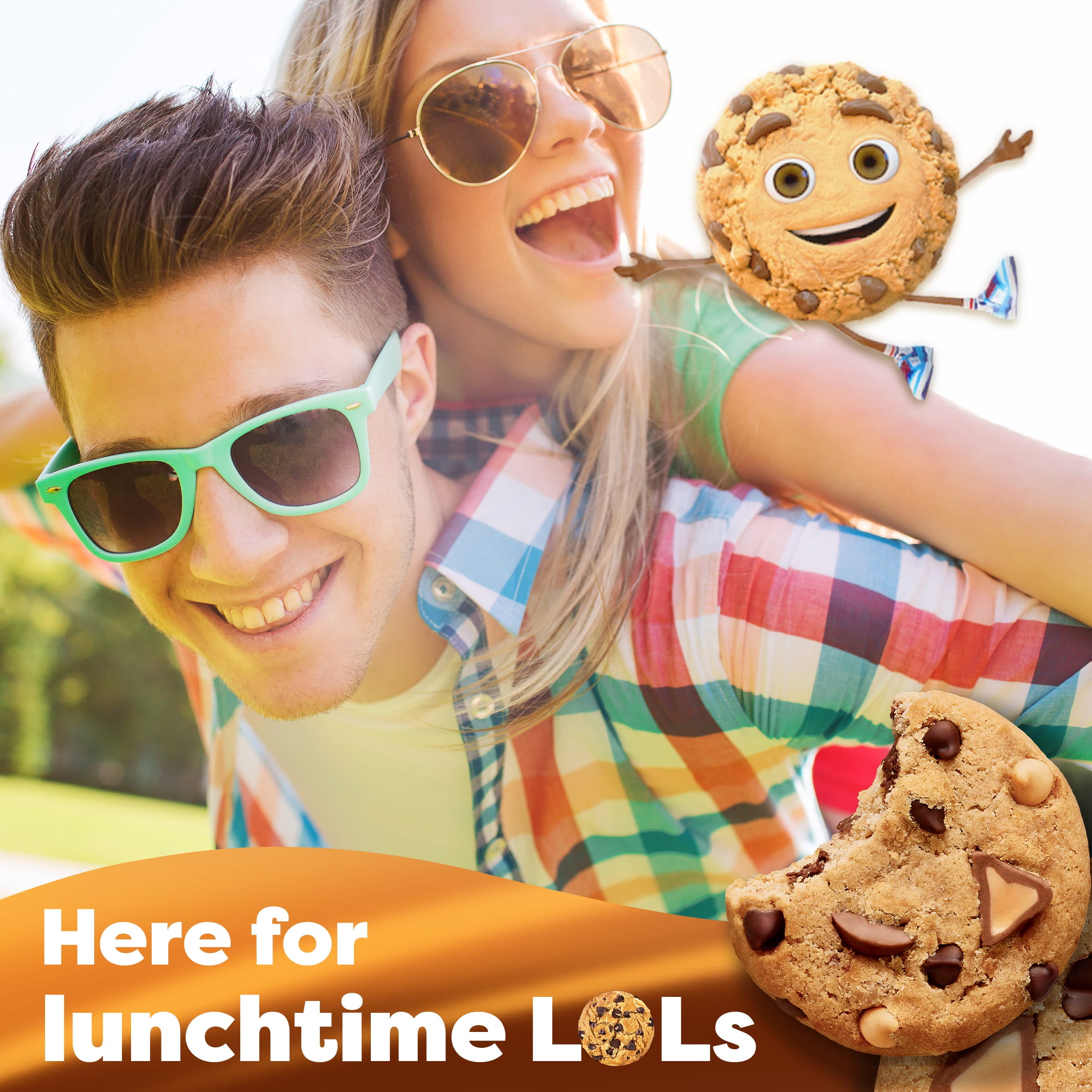 Biscuits CHIPS AHOY! CARAMILK, 1 emballage refermable, format familia