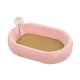 thumbnail image 5 of Cama ovalada para gatos, rascador, protector de muebles con sofá para jugar con pelotas Rosa, 5 of 9
