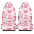 thumbnail image 1 of LAKIMCT Overlapped Colorful Hearts Car Seat Covers Vehicle Front Seat Covers Universal Fit Seat Protector, 1 of 1