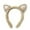 Coffee, variant on Soft Cat Ears Headband for Makeup and Daily Wear Cute Animal Ear Design Elastic Comfortable for Parties and Face Washing Women Accessory Coffee