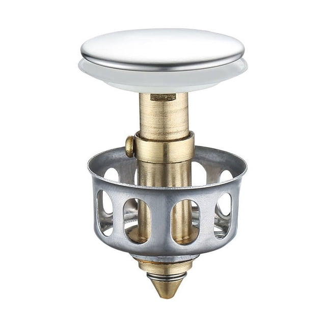 Filtro de drenaje de rebote Universal para lavabo, tapón de drenaje para fregadero de baño emergente sin desbordamiento con cesta, última tecnología