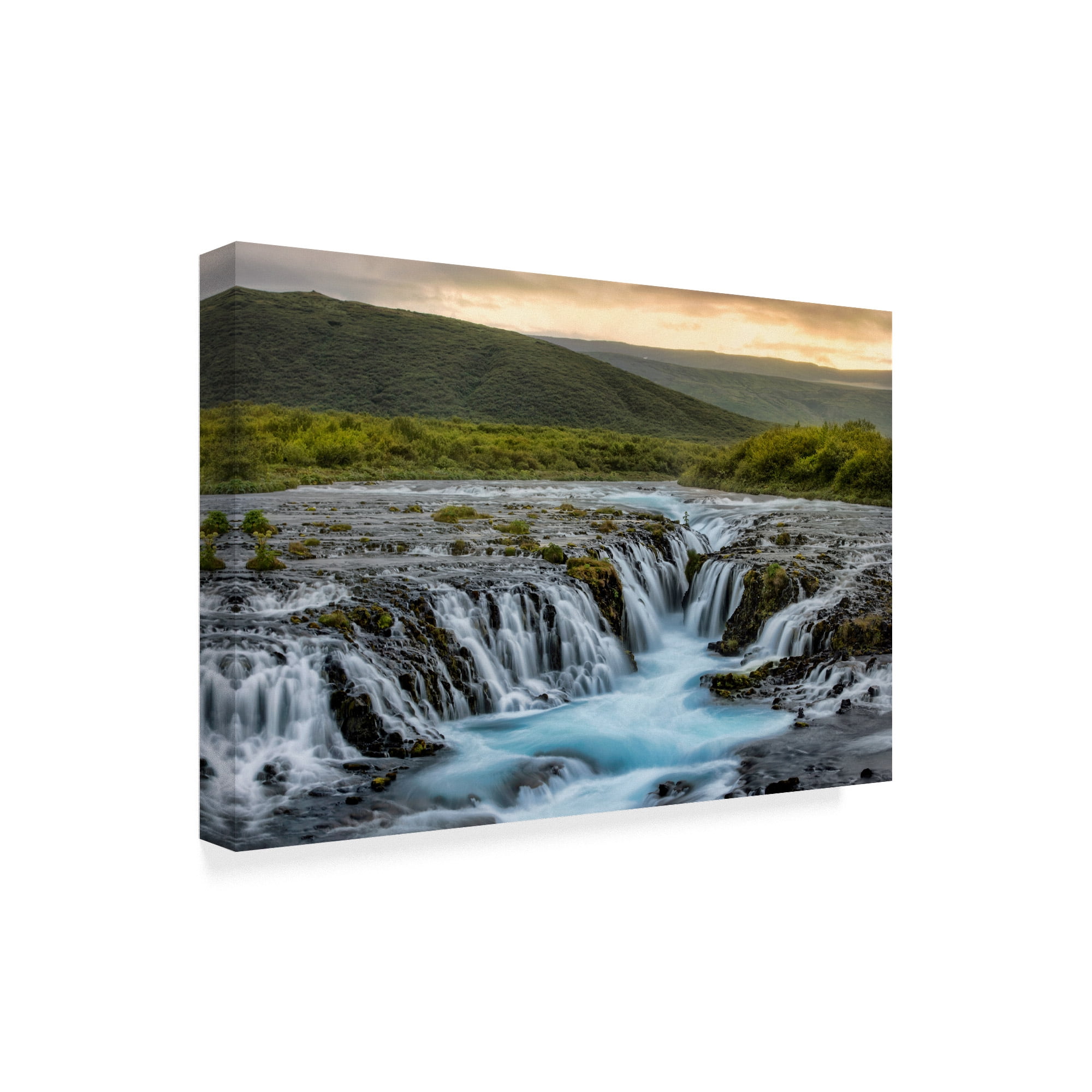 Trademark Fine Art 'Evening at Bruarfoss' Canvas Art by Danny Head
