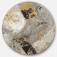 thumbnail image 1 of Designart 'Glam Gold Desert Neutral' Glam Metal Circle Wall Art, 1 of 3
