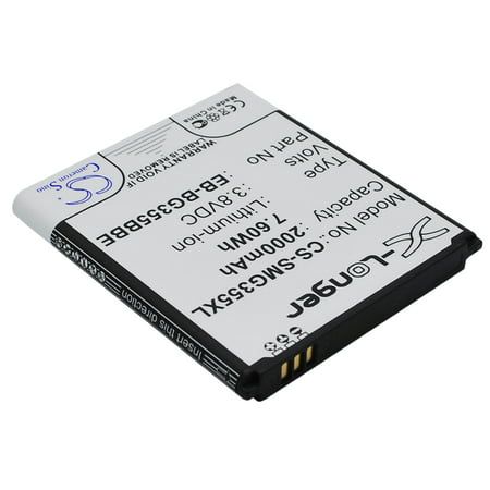 Replacement Battery For Samsung 3.8v 2000mAh / 7.60Wh Mobile, SmartPhone